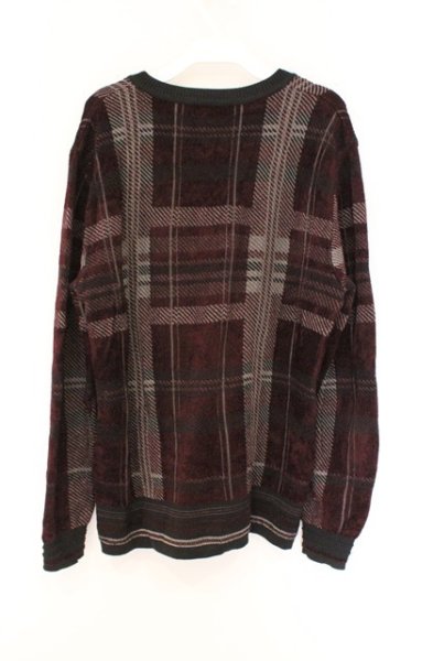 画像3: 5351pour les Hommes / タータン起毛ニットソー 48 ワイン O-26-03-26-031-53-to-YM-OS (3)