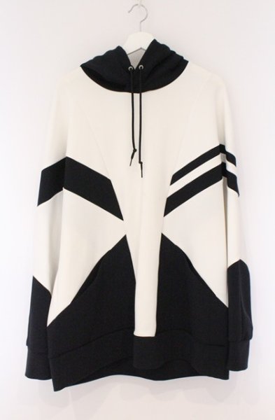 画像1: TORNADO MART / パッチドルマンフーディー　パーカー L ホワイトｘブラック O-26-03-26-033-TO-to-YM-OS (1)