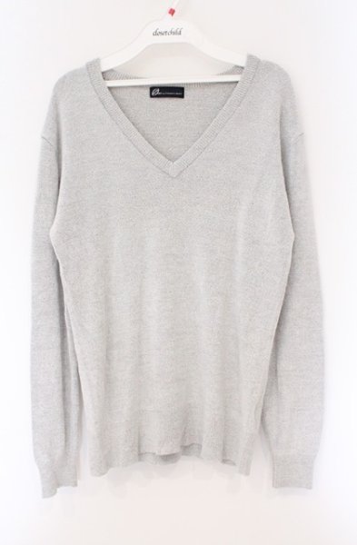 画像1: Zero by TORNADO MART / Vネックヤーンニットソー M グレー O-26-03-26-004-Ze-to-YM-OS (1)