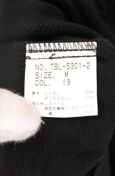 画像4: TORNADO MART / ノーカラーガルゼベスト M ブラック O-26-03-26-034-TO-to-YM-OS (4)