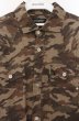 画像2: TORNADO MART / リネンロング七分袖カモフラシャツ L カーキ O-26-03-26-036-TO-sh-YM-OS (2)