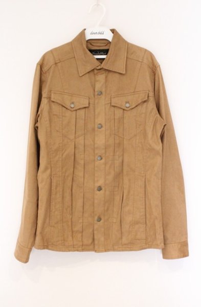 画像1: TORNADO MART / スエードタッチストレッチシャツブルゾン L キャメル O-26-03-26-038-TO-sh-YM-OS (1)