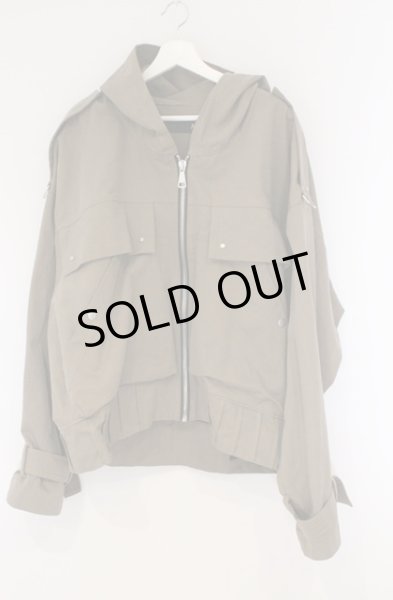 画像1: A.F ARTEFACT / TWILL MILITARY HOODIE BLOUSON ブルゾンジャケット 2 カーキ O-26-03-26-043-A.-ja-YM-ZTM001 (1)