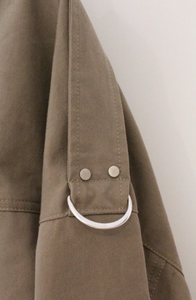 画像4: A.F ARTEFACT / TWILL MILITARY HOODIE BLOUSON ブルゾンジャケット 2 カーキ O-26-03-26-043-A.-ja-YM-OS (4)