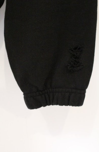 画像2: FR(13)NDS / ダメージオーバーフーディー パーカー  ブラック O-26-03-26-044-FR-to-YM-OS (2)