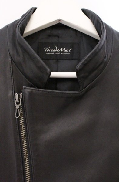 画像2: TORNADO MART / シープワイルドセミダブルライダースジャケット M ブラック O-26-03-26-048-TO-ja-YM-OS (2)