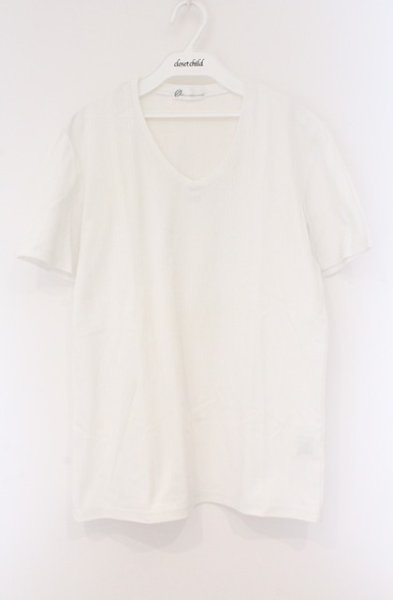 画像1: Zero by TORNADO MART / ランダム針抜きABSテレコ半袖Tシャツ L ホワイト O-26-03-26-006-Ze-ts-YM-OS (1)