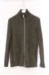 画像1: TORNADO MART / カスリネットモールスタンドZIPニットカーディガン L カーキ O-26-03-26-051-TO-ja-YM-OS (1)