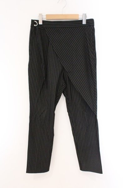 画像1: TORNADO MART / イージータックアシメタイパンツ S ブラック O-26-03-26-053-TO-pa-YM-OS (1)