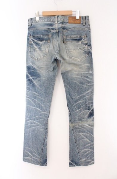 画像4: TORNADO MART / スペースクラウドシューカットデニムパンツ M インディゴｘブラック O-26-03-26-061-TO-pa-YM-OS (4)