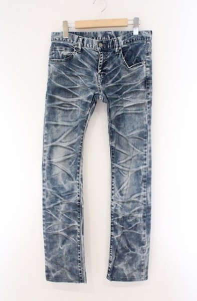 画像1: TORNADO MART / ハイパワーオールリンクルヴィンテージデニムパンツ S インディゴ O-26-03-26-063-TO-pa-YM-OS (1)