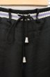 画像2: el conductorH / SATIN SOUVENIR TROUSERS パンツ 4 ブラックｘシルバー O-26-03-26-067-el-pa-YM-OS (2)
