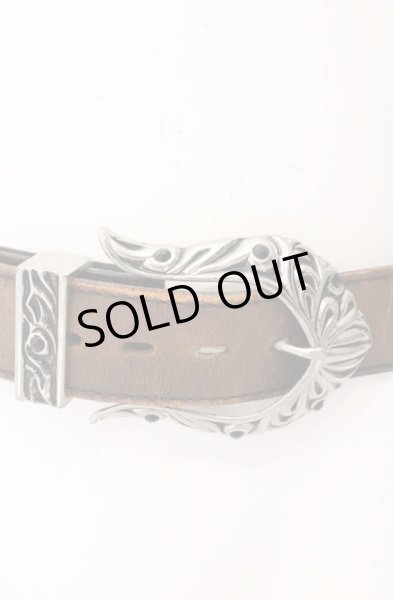 画像2: TORNADO MART / ラージバックルスタッズベルト M ブラウン O-26-03-26-068-TO-0-YM-OS (2)