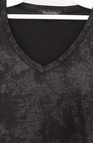 画像2: TORNADO MART / リザードフォイルエンボス長袖カットソー L ブラック O-26-03-26-008-TO-to-YM-OS (2)