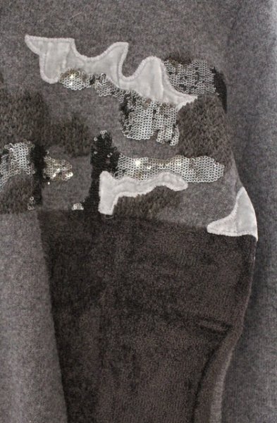 画像2: 5351pour les Hommes / カモエンブロイダリーニット 48 グレー O-26-03-26-009-53-to-YM-OS (2)