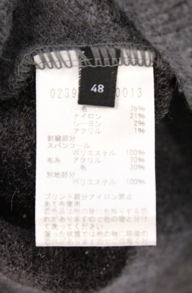 画像4: 5351pour les Hommes / カモエンブロイダリーニット 48 グレー O-26-03-26-009-53-to-YM-OS (4)