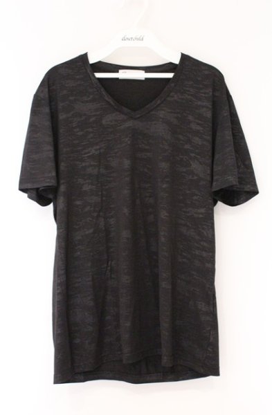 画像1: Zero by TORNADO MART / カモエンボス格子フォイル半袖カットソー L ブラック O-26-03-26-013-Ze-ts-YM-OS (1)