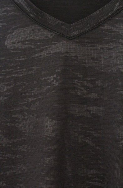 画像2: Zero by TORNADO MART / カモエンボス格子フォイル半袖カットソー L ブラック O-26-03-26-013-Ze-ts-YM-OS (2)