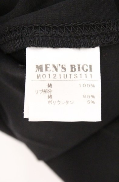 画像4: 1piu1uguale3 RELAX / MENS BIGI 別注 ロゴラインストーンTシャツ 02 ブラック O-26-03-26-014-1p-ts-YM-OS (4)