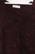 画像2: Zero by TORNADO MART / モールヤーンVネックニットソー L ボルドー O-26-03-26-015-Ze-to-YM-OS (2)