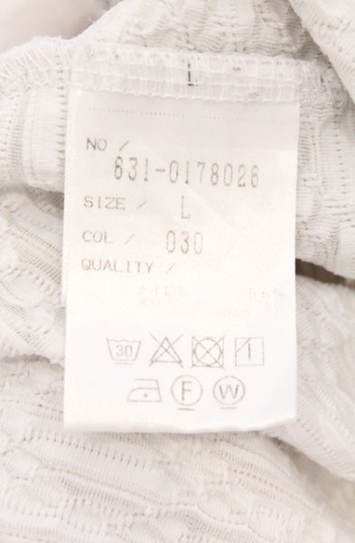 画像4: TORNADO MART / ジグザグタックジャガードTシャツ L ホワイト O-26-03-26-018-TO-ts-YM-OS (4)