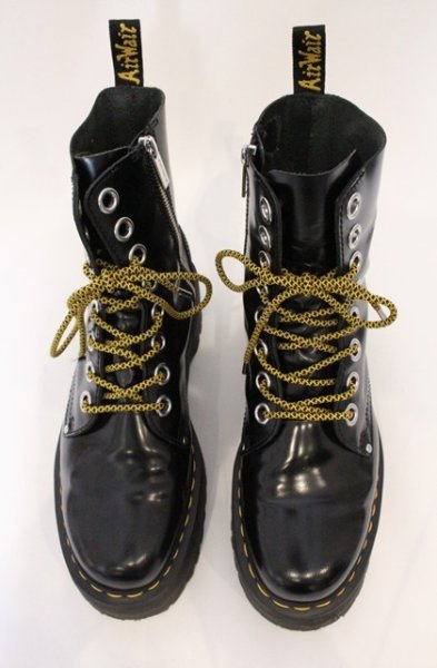 画像4: Dr.martens / JADON MAX 8ホールブーツ UK9（27.5-28cm） ブラックｘイエロー O-26-04-07-029-Dr-sho-YM-OS (4)