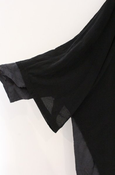 画像3: NO ID. / シアーレイヤードBIG Tシャツ ONE ブラック O-26-04-07-003-NO-ts-YM-OS (3)