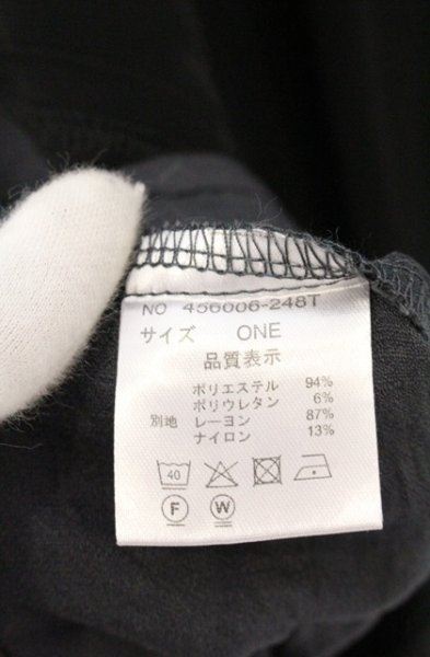 画像4: NO ID. / シアーレイヤードBIG Tシャツ ONE ブラック O-26-04-07-003-NO-ts-YM-OS (4)