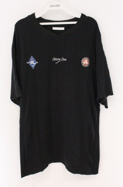 画像1: ZARA / スポーティーストライプTシャツ EU M ブラック O-26-04-07-005-ZA-ts-YM-OS (1)