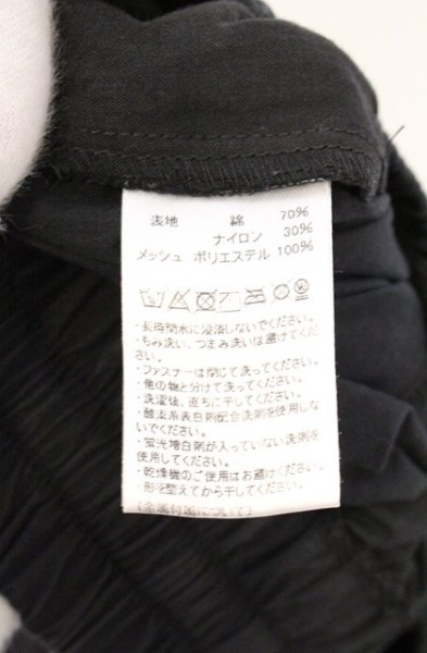 画像4: BACKSTAGE PASS / メッシュデザインワイドクロップドカーゴパンツ  ブラック O-26-04-07-009-BA-pa-YM-OS (4)