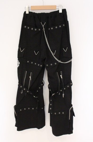 画像3: BACKSTAGE PASS / KEITH F(ケイスエフ)ワイドカーゴパンツ F ブラック O-26-04-07-010-BA-pa-YM-OS (3)