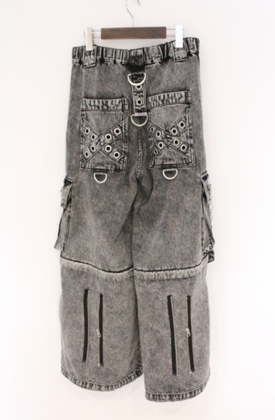 画像3: REFLEM / 2WAYボンテージワイドデニムカーゴパンツ F グレー O-26-04-07-011-RE-pa-YM-OS (3)