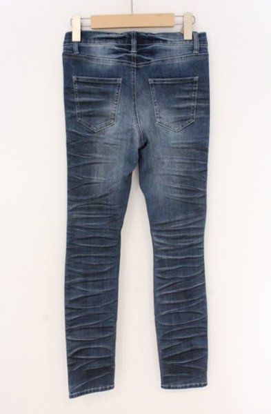 画像3: JURY BLACK / ストレッチリペアダメージスキニーパンツ S インディゴ O-26-04-07-013-JU-pa-YM-OS (3)