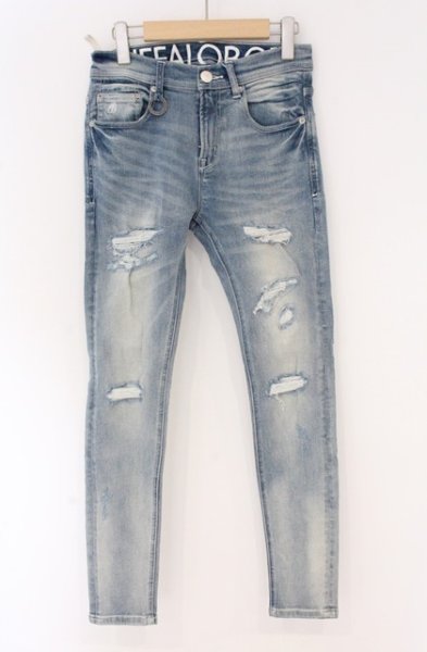 画像1: BUFFALO BOBS / FAIRMONT BURST-COLOR(フェアモント バースト-カラー)デニムパンツ  ライトインディゴ O-26-04-07-014-BU-pa-YM-OS (1)