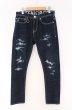 画像1: BUFFALO BOBS / STRATFORD BURST(ストラトフォードバースト)スリムフィットダメージ加工デニムパンツ 2 インディゴ O-26-04-07-017-BU-pa-YM-OS (1)