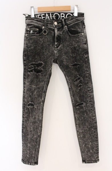 画像1: BUFFALO BOBS / FAIRMONT BURST-COLOR(フェアモント バースト-カラー)デニムパンツ 1 グレー O-26-04-07-021-BU-pa-YM-OS (1)