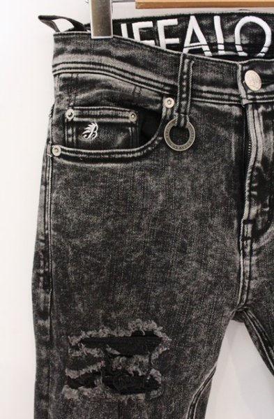 画像2: BUFFALO BOBS / FAIRMONT BURST-COLOR(フェアモント バースト-カラー)デニムパンツ 1 グレー O-26-04-07-021-BU-pa-YM-OS (2)