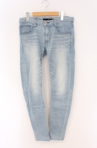 画像1: NO ID. / ストレッチデニムUSED加工スキニーデニムパンツ 3 ライトインディゴ O-26-04-07-023-NO-pa-YM-OS (1)