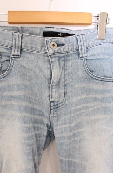 画像2: NO ID. / ストレッチデニムUSED加工スキニーデニムパンツ 3 ライトインディゴ O-26-04-07-023-NO-pa-YM-OS (2)