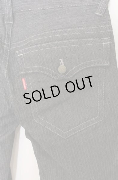 画像4: TORNADO MART / ハウンズトゥースストライプフレアパンツ M グレー O-26-04-08-024-TO-pa-YM-OS (4)