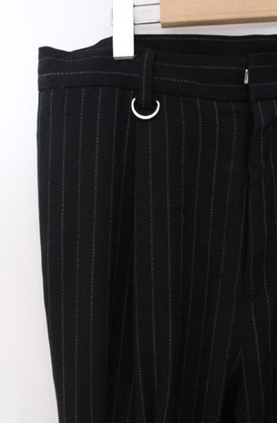 画像2: el conductorH / WOOL FRONT ZIP BONDAGE TROUSERS パンツ 4 ブラック O-26-04-08-025-el-pa-YM-OS (2)