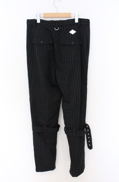 画像3: el conductorH / WOOL FRONT ZIP BONDAGE TROUSERS パンツ 4 ブラック O-26-04-08-025-el-pa-YM-OS (3)