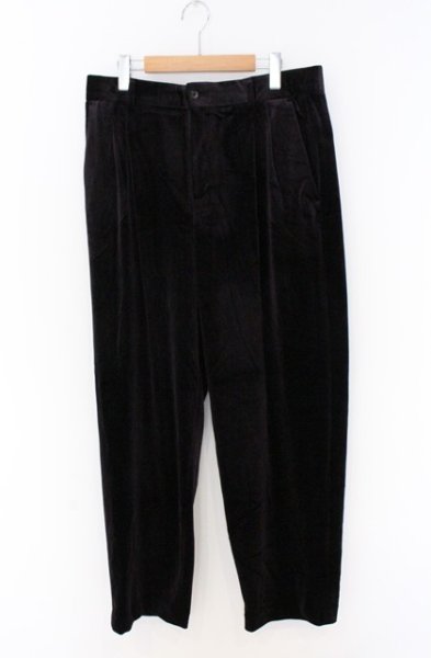 画像1: ZARA / ベロアワイドパンツ EU L パープル O-26-04-08-028-ZA-pa-YM-OS (1)