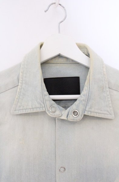 画像3: TORNADO MART / ユーズドダメージデニムシャツジャケット M ライトインディゴ O-26-04-08-001-TO-sh-YM-OS (3)