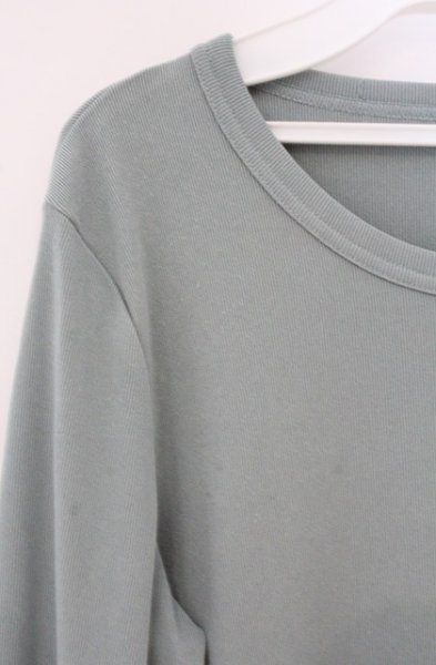 画像2: NO ID. / テレコラウンドロンT カットソー 1 グリーン O-26-04-08-011-NO-to-YM-OS (2)