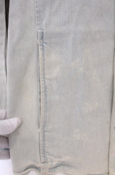 画像5: TORNADO MART / ユーズドダメージデニムシャツジャケット M ライトインディゴ O-26-04-08-001-TO-sh-YM-OS (5)