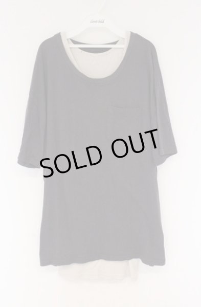 画像1: NO ID. / C天竺ポケットT＆タンクトップセット 1 チャコールｘベージュ O-26-04-08-014-NO-ts-YM-OS (1)