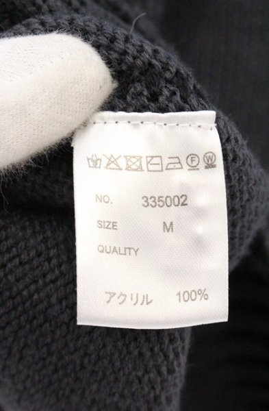 画像3: CavariA / ステッチクルーネックニットソー 44 チャコール O-26-04-08-017-Ca-to-YM-OS (3)