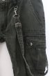 画像2: FUGA / サスペンダー付きショートカーゴパンツ 46 カーキ O-26-04-08-020-FU-pa-YM-OS (2)