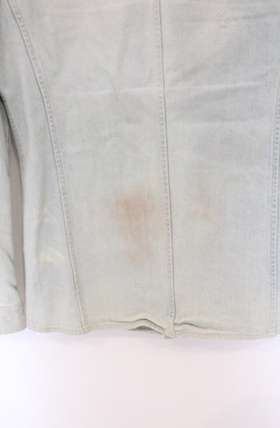 画像8: TORNADO MART / ユーズドダメージデニムシャツジャケット M ライトインディゴ O-26-04-08-001-TO-sh-YM-OS (8)